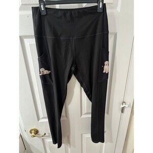 E&S Pets Urban Athletics High Ride Leggings - Golden Doodle Printed on Pockets L